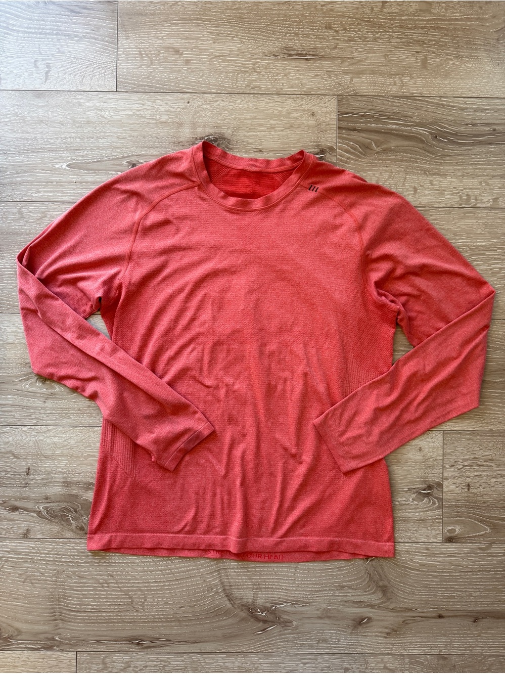 Men's Lululemon Salmon Long Sleeve Performance Tee